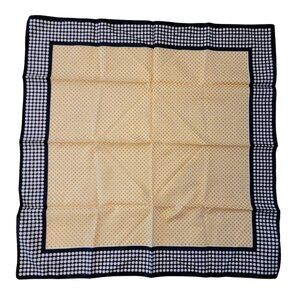 Vintage Baar and Beards Scarf 26 In Square‎ Polyester Polka Dot Scarf Italy